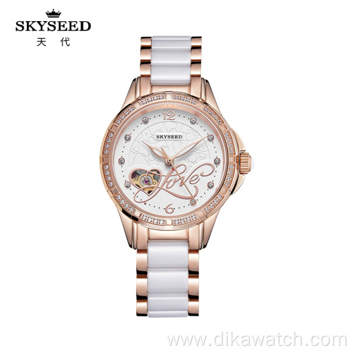 SKYSEED Butterfly Love Flower Automatic Mechanical